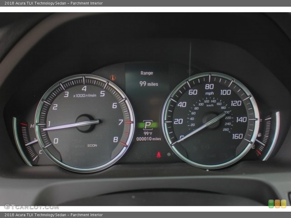 Parchment Interior Gauges for the 2018 Acura TLX Technology Sedan #122703165