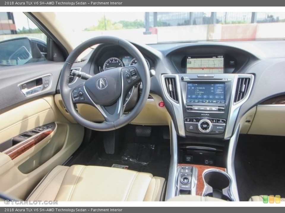 Parchment Interior Dashboard for the 2018 Acura TLX V6 SH-AWD Technology Sedan #122703804