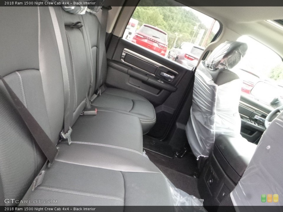 Black Interior Rear Seat for the 2018 Ram 1500 Night Crew Cab 4x4 #122705765
