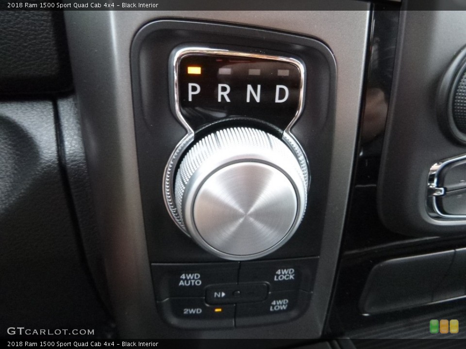 Black Interior Transmission for the 2018 Ram 1500 Sport Quad Cab 4x4 #122707586
