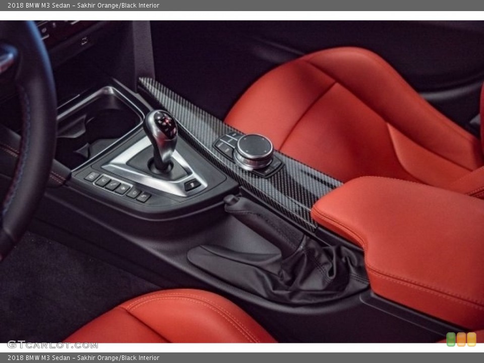 Sakhir Orange/Black Interior Controls for the 2018 BMW M3 Sedan #122708360