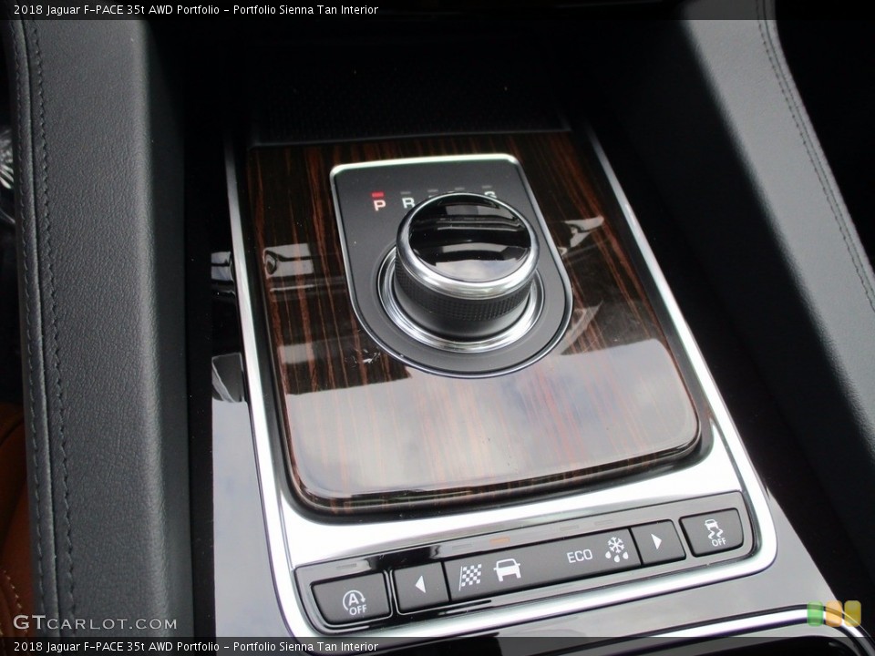 Portfolio Sienna Tan Interior Transmission for the 2018 Jaguar F-PACE 35t AWD Portfolio #122709212