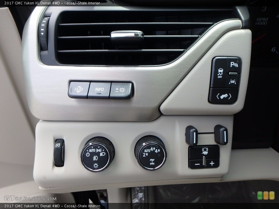 Cocoa/­Shale Interior Controls for the 2017 GMC Yukon XL Denali 4WD #122715115