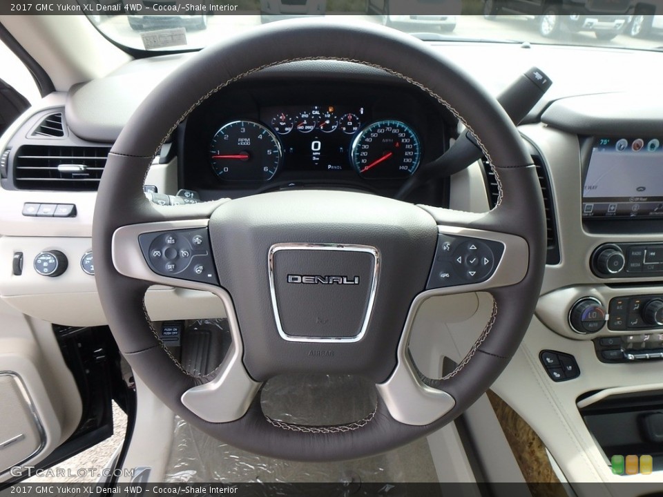 Cocoa/­Shale Interior Steering Wheel for the 2017 GMC Yukon XL Denali 4WD #122715188