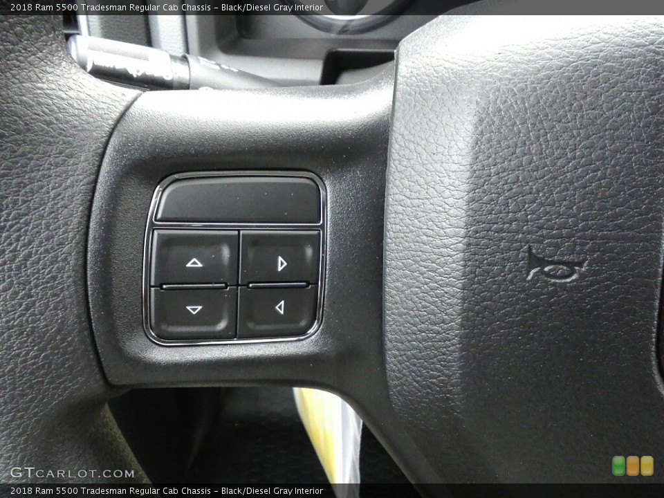 Black/Diesel Gray Interior Controls for the 2018 Ram 5500 Tradesman Regular Cab Chassis #122715737
