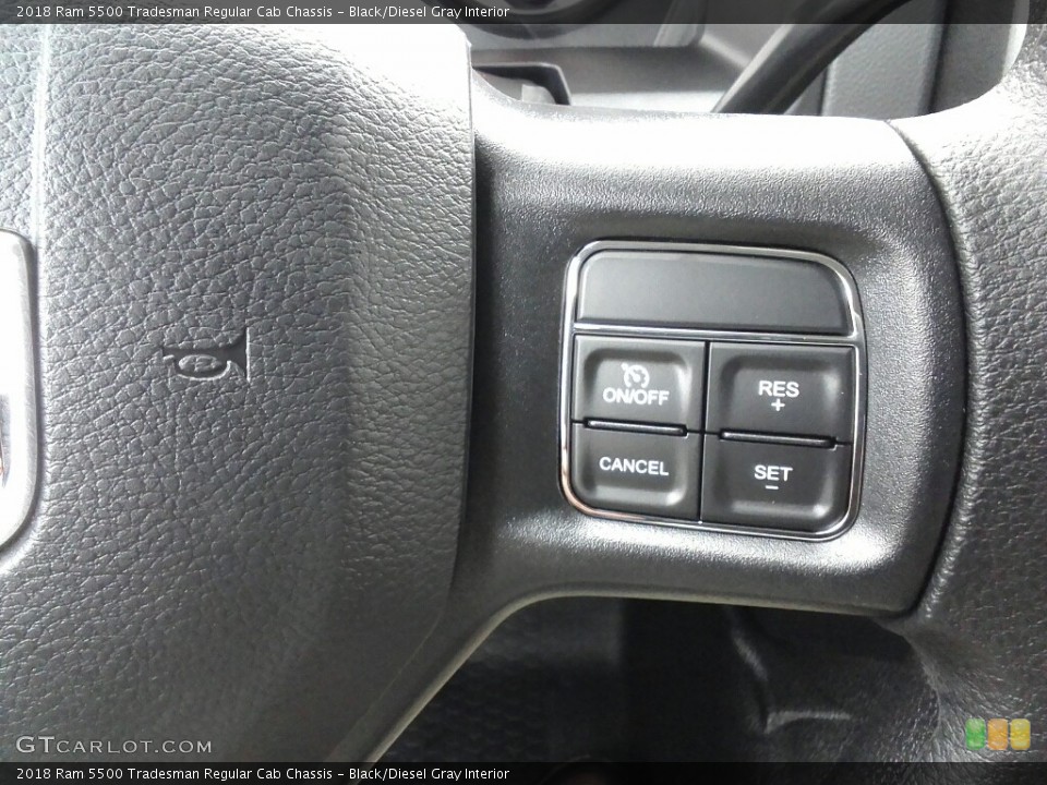 Black/Diesel Gray Interior Controls for the 2018 Ram 5500 Tradesman Regular Cab Chassis #122715752