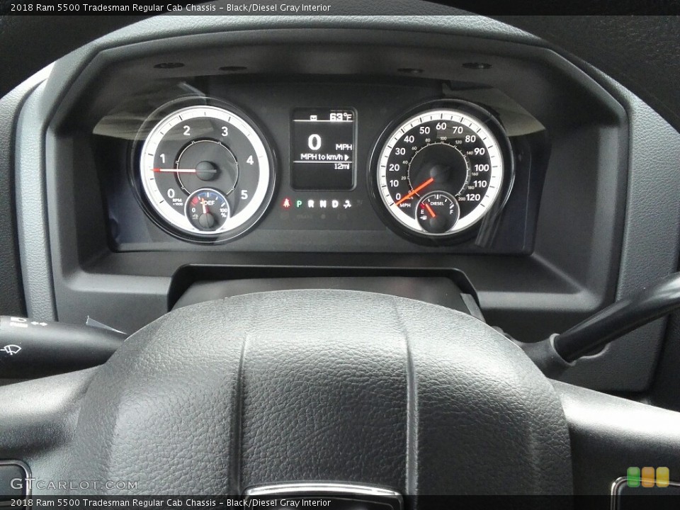 Black/Diesel Gray Interior Gauges for the 2018 Ram 5500 Tradesman Regular Cab Chassis #122715788