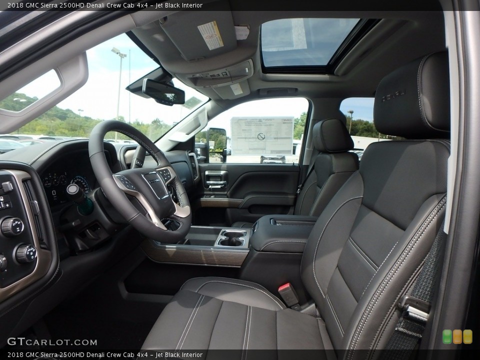 Jet Black Interior Front Seat for the 2018 GMC Sierra 2500HD Denali Crew Cab 4x4 #122716073