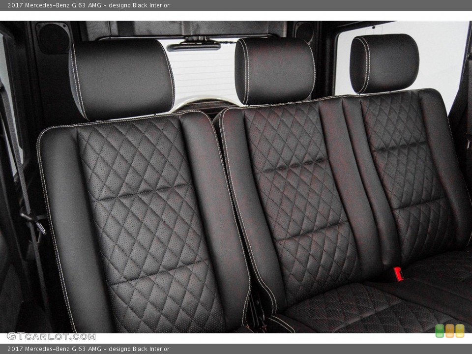 designo Black Interior Rear Seat for the 2017 Mercedes-Benz G 63 AMG #122727302