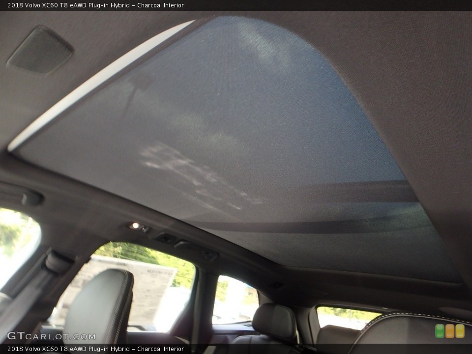 Charcoal Interior Sunroof for the 2018 Volvo XC60 T8 eAWD Plug-in Hybrid #122728079