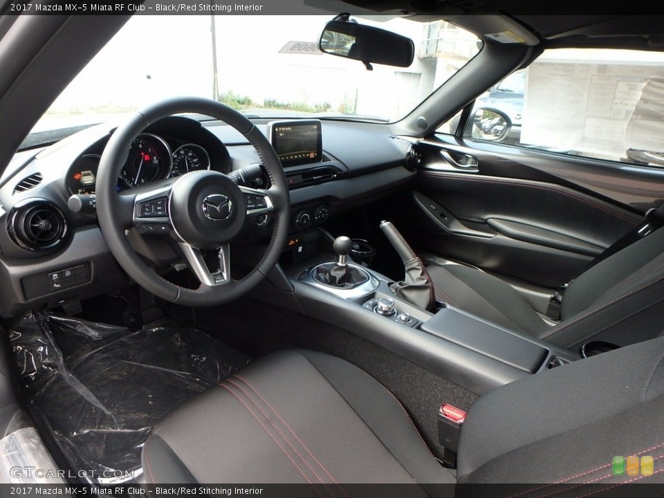 Black/Red Stitching Interior Photo for the 2017 Mazda MX-5 Miata RF Club #122731961