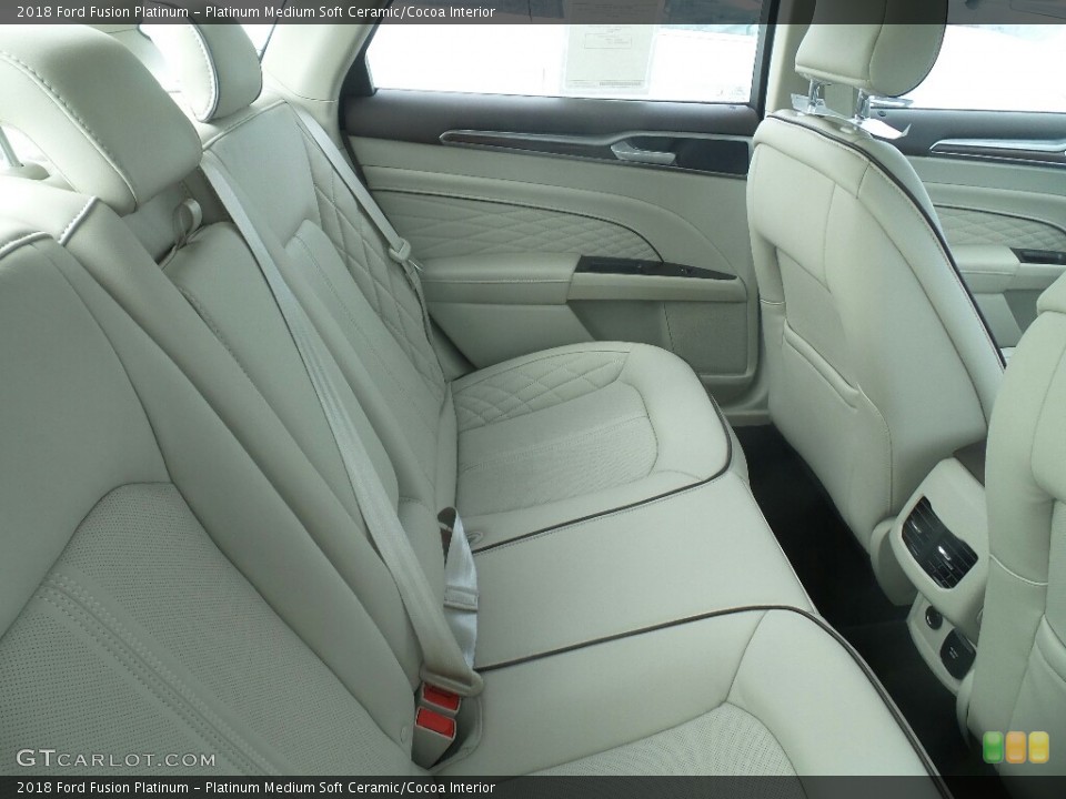Platinum Medium Soft Ceramic/Cocoa Interior Rear Seat for the 2018 Ford Fusion Platinum #122732045