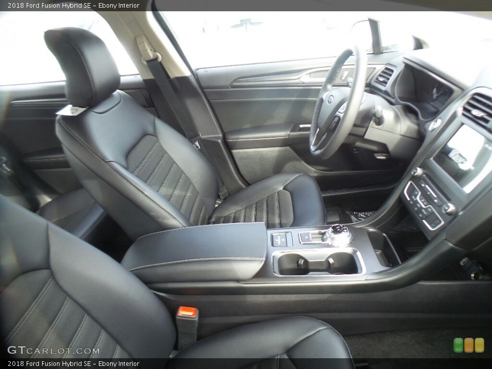 Ebony Interior Photo for the 2018 Ford Fusion Hybrid SE #122734157