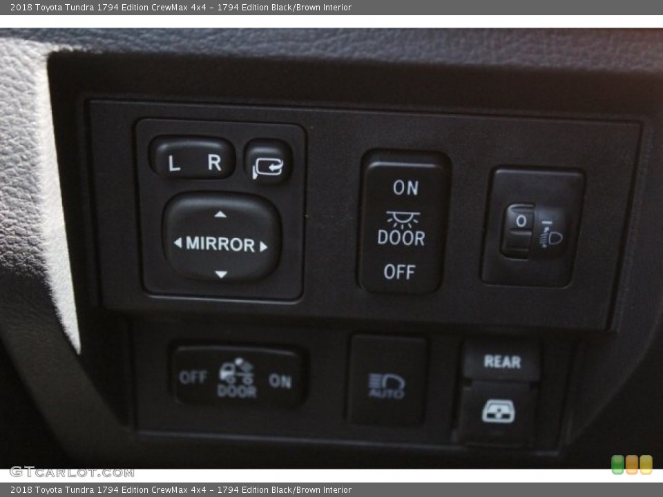 1794 Edition Black/Brown Interior Controls for the 2018 Toyota Tundra 1794 Edition CrewMax 4x4 #122739461