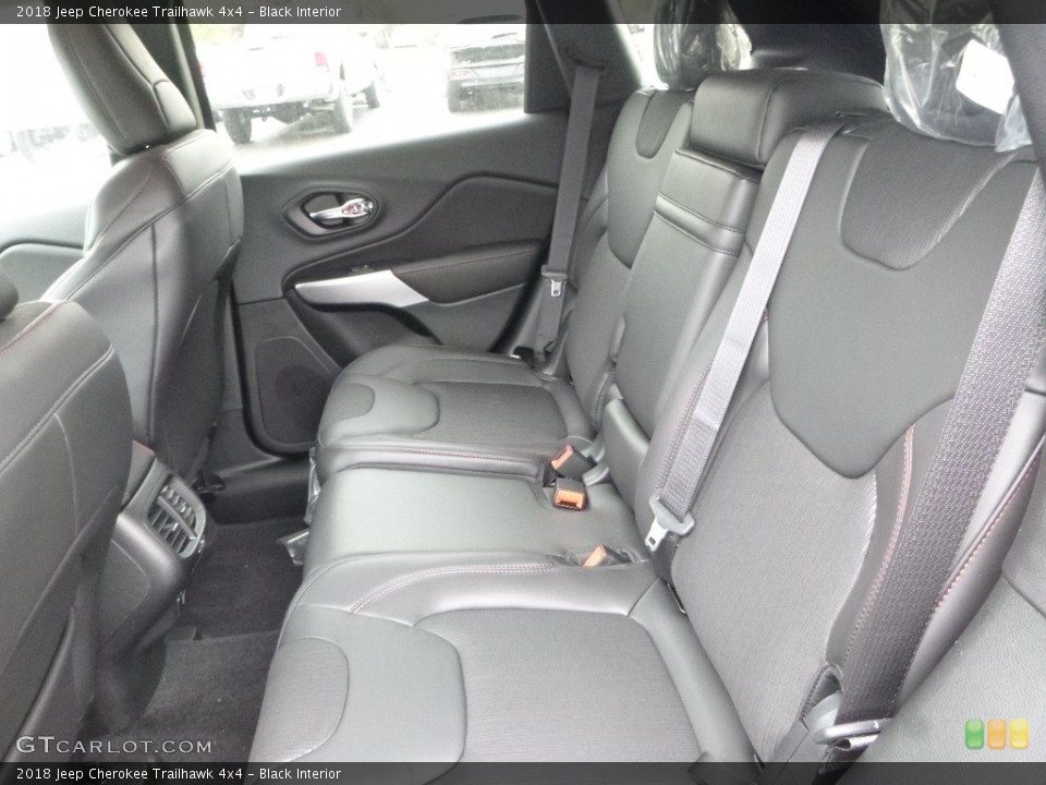 Black Interior Rear Seat for the 2018 Jeep Cherokee Trailhawk 4x4 #122743316