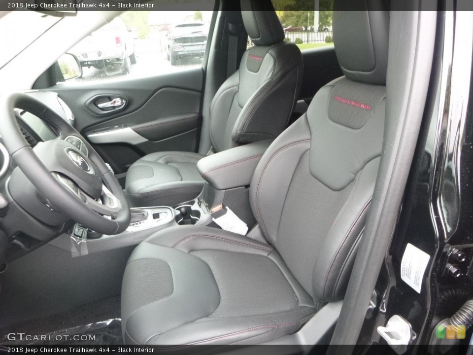 Black Interior Photo for the 2018 Jeep Cherokee Trailhawk 4x4 #122743394
