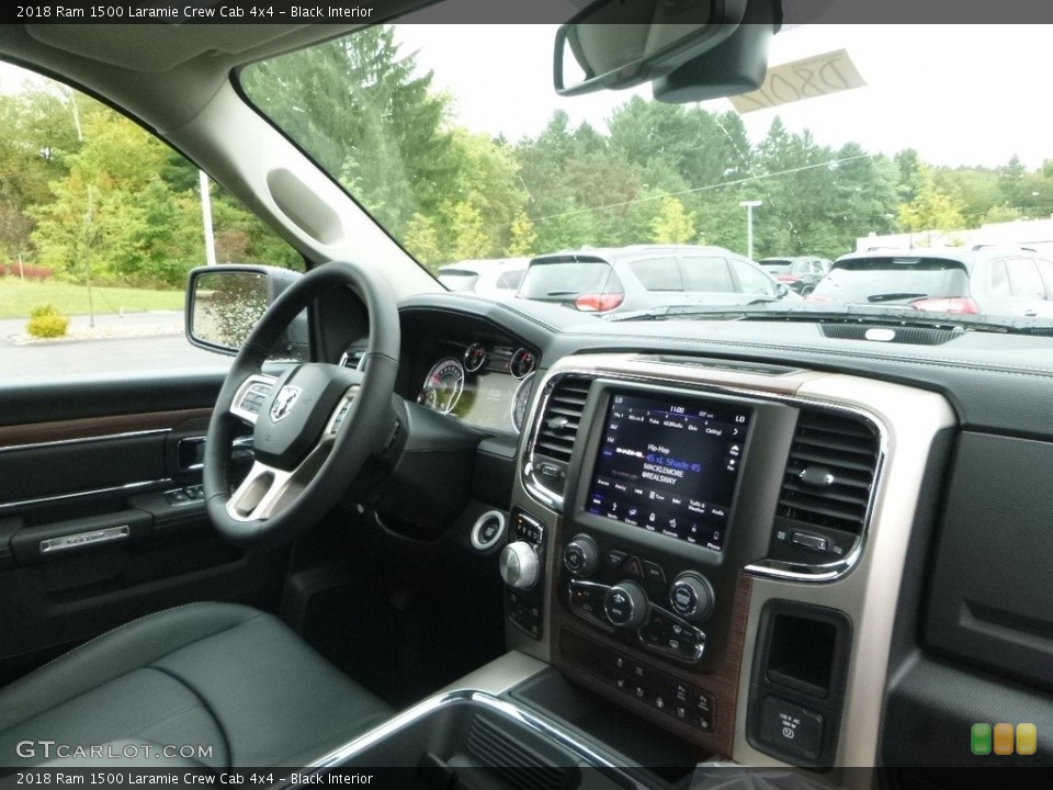 Black Interior Dashboard for the 2018 Ram 1500 Laramie Crew Cab 4x4 #122745383