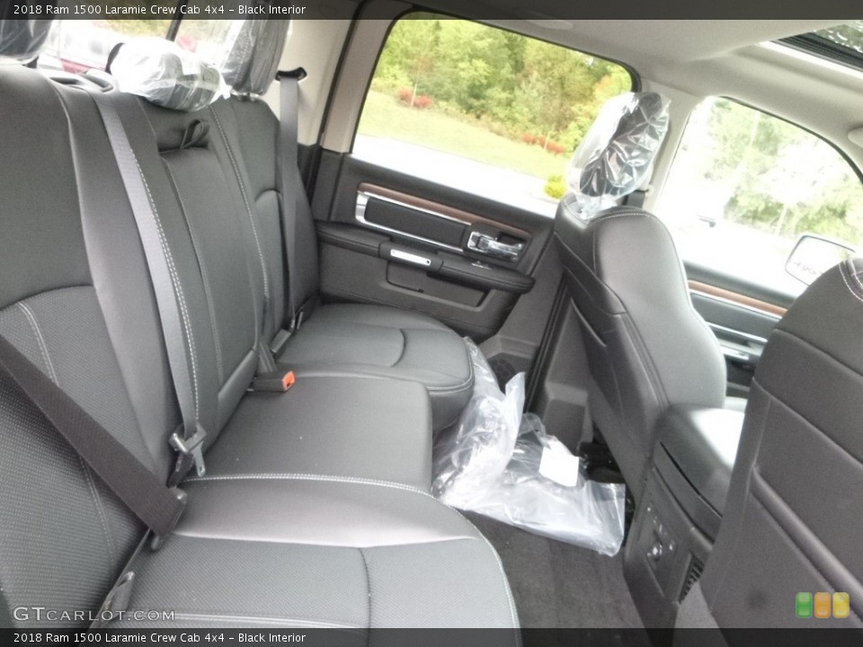 Black Interior Rear Seat for the 2018 Ram 1500 Laramie Crew Cab 4x4 #122745410