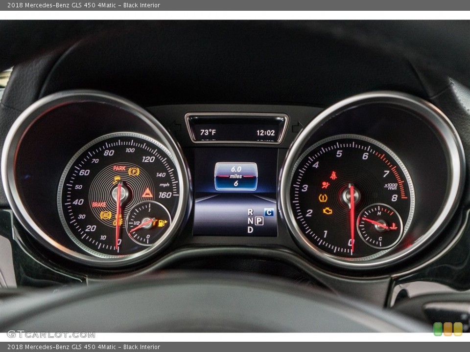 Black Interior Gauges for the 2018 Mercedes-Benz GLS 450 4Matic #122752259