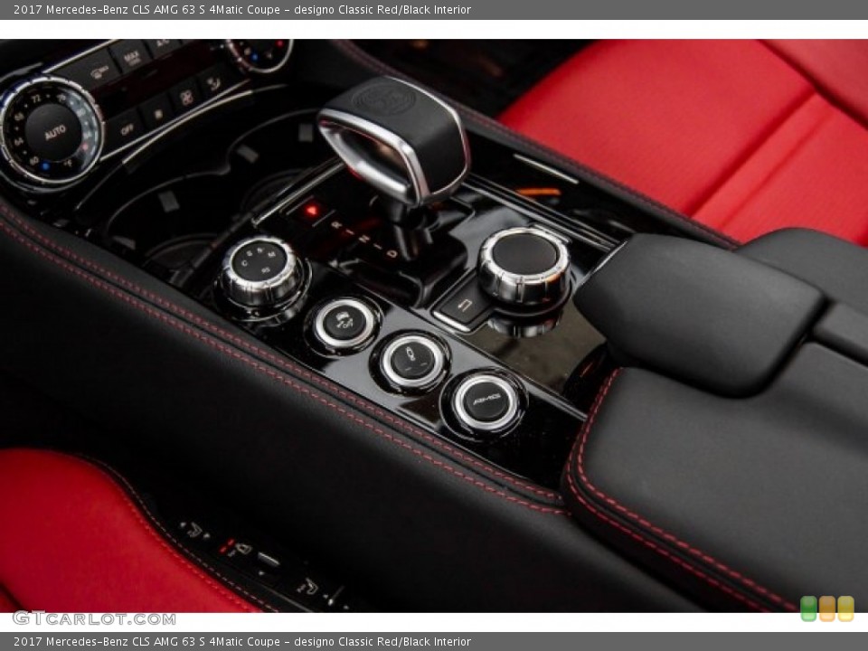 designo Classic Red/Black Interior Controls for the 2017 Mercedes-Benz CLS AMG 63 S 4Matic Coupe #122752481