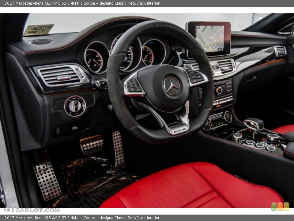 designo Classic Red/Black 2017 Mercedes-Benz CLS Interiors