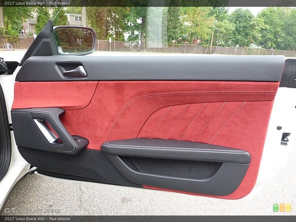 Red Interior Door Panel for the 2017 Lotus Evora 400 #122752829