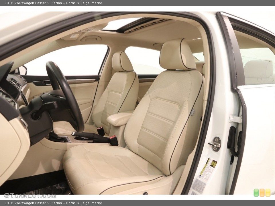 Cornsilk Beige Interior Front Seat for the 2016 Volkswagen Passat SE Sedan #122754212