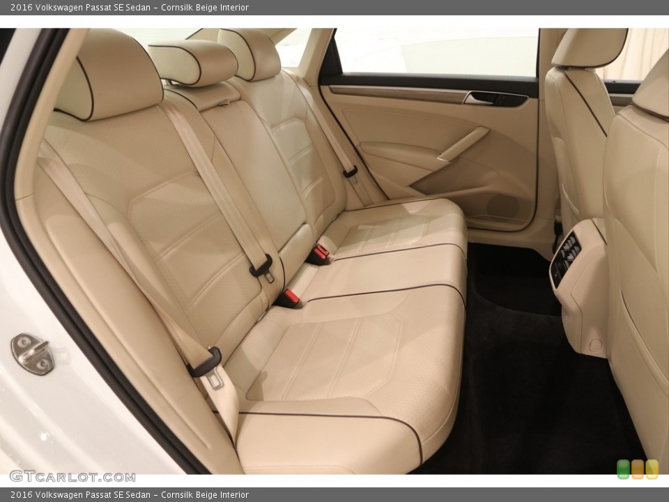 Cornsilk Beige Interior Rear Seat for the 2016 Volkswagen Passat SE Sedan #122754374