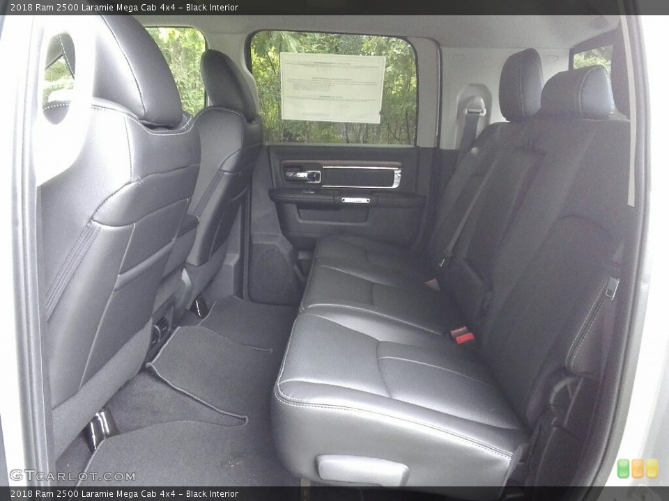 Black Interior Rear Seat for the 2018 Ram 2500 Laramie Mega Cab 4x4 #122756009