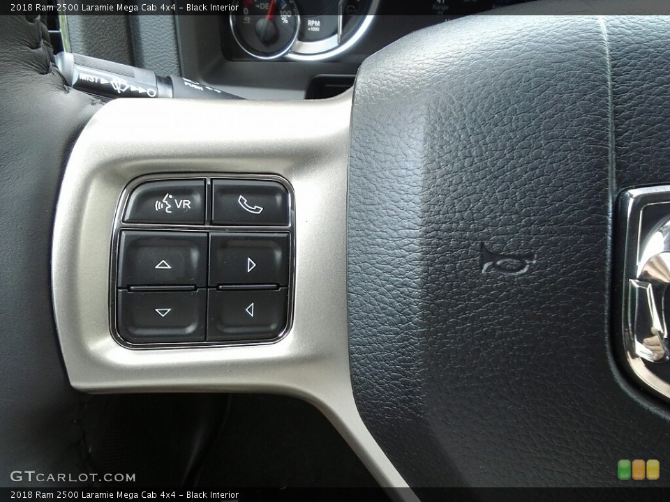 Black Interior Controls for the 2018 Ram 2500 Laramie Mega Cab 4x4 #122756276