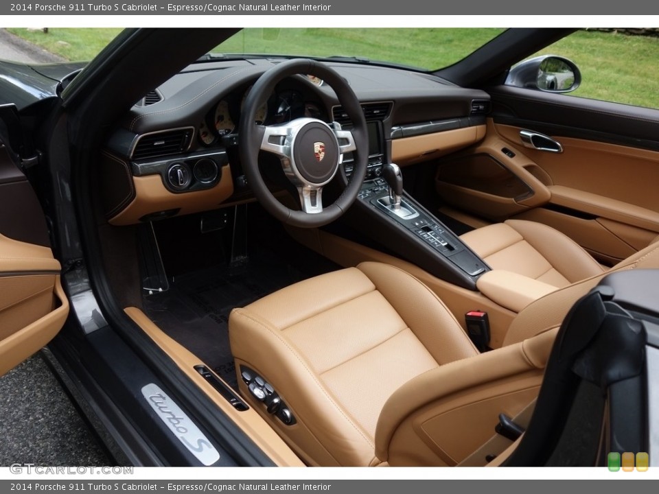 Espresso/Cognac Natural Leather Interior Photo for the 2014 Porsche 911 Turbo S Cabriolet #122756426