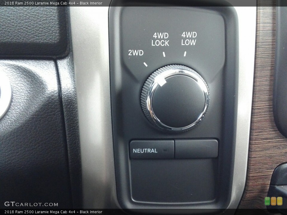 Black Interior Controls for the 2018 Ram 2500 Laramie Mega Cab 4x4 #122756546
