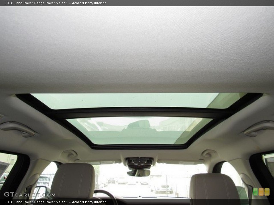 Acorn/Ebony Interior Sunroof for the 2018 Land Rover Range Rover Velar S #122761376