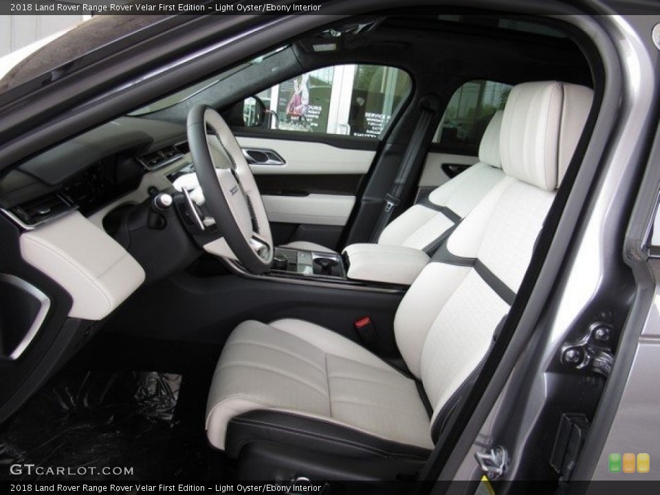 Light Oyster/Ebony Interior Photo for the 2018 Land Rover Range Rover Velar First Edition #122761529