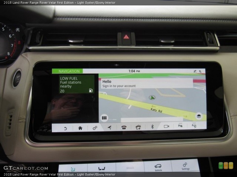 Light Oyster/Ebony Interior Navigation for the 2018 Land Rover Range Rover Velar First Edition #122761781