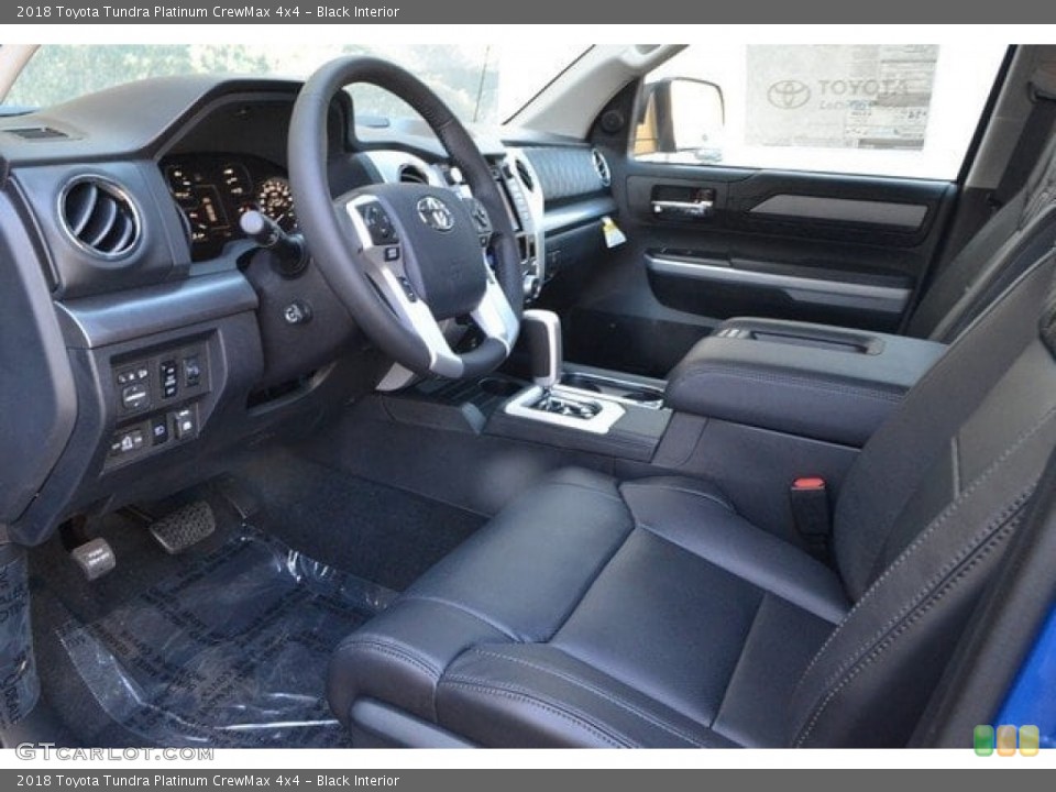 Black Interior Photo for the 2018 Toyota Tundra Platinum CrewMax 4x4 #122768180