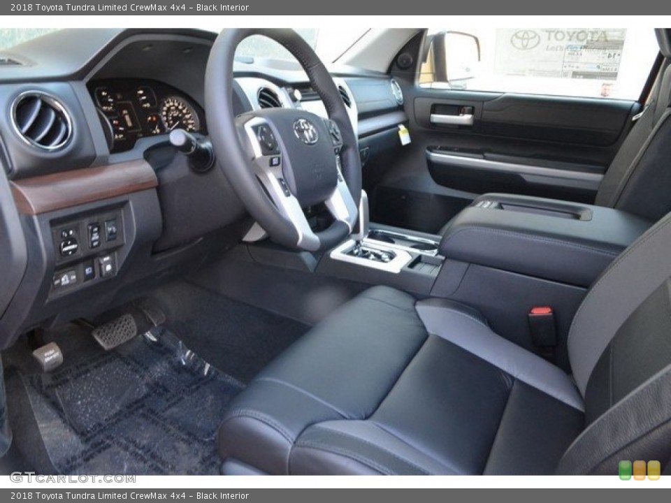 Black Interior Photo for the 2018 Toyota Tundra Limited CrewMax 4x4 #122768270
