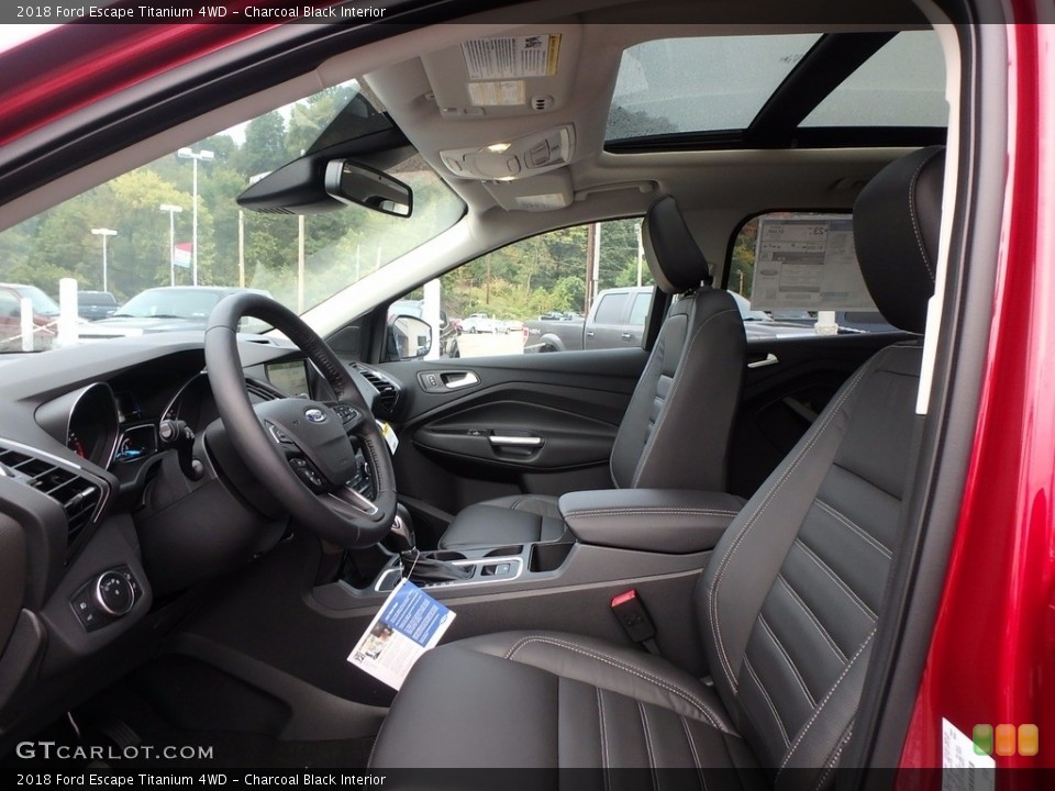 Charcoal Black Interior Front Seat for the 2018 Ford Escape Titanium 4WD #122770043