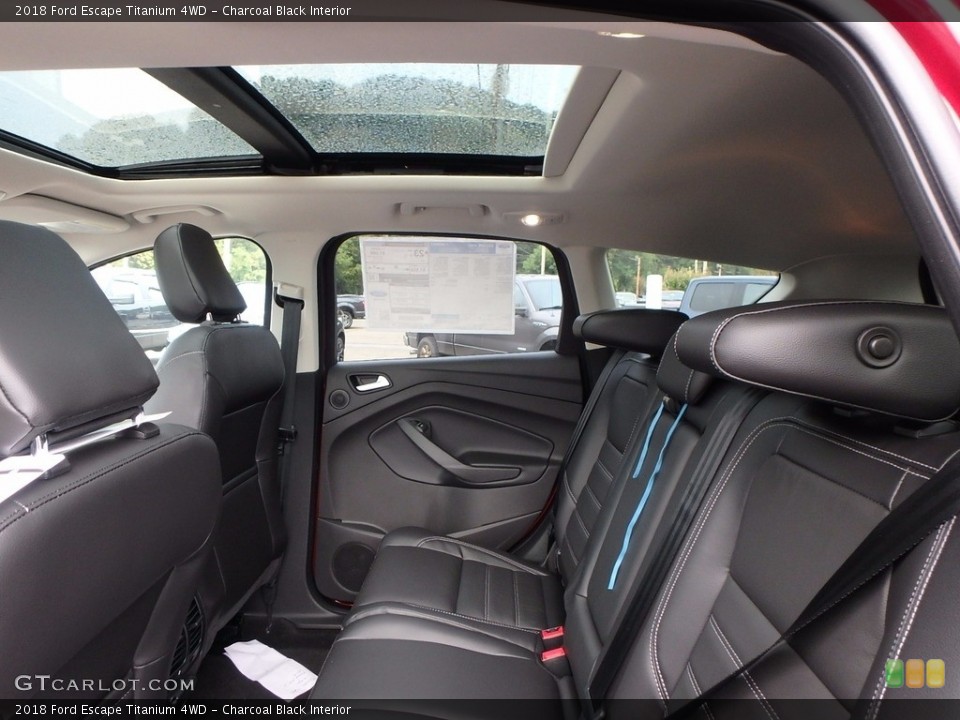 Charcoal Black Interior Rear Seat for the 2018 Ford Escape Titanium 4WD #122770070