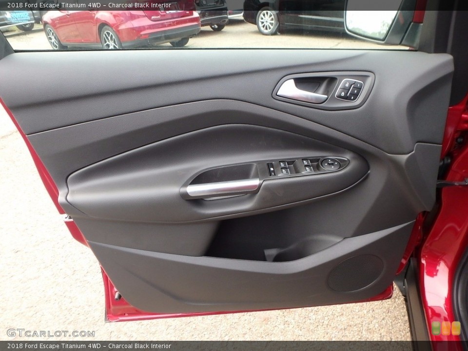 Charcoal Black Interior Door Panel for the 2018 Ford Escape Titanium 4WD #122770133