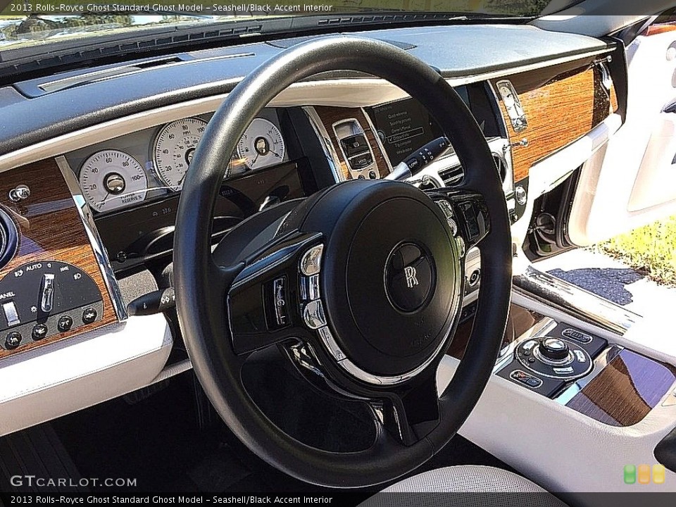 Seashell/Black Accent Interior Steering Wheel for the 2013 Rolls-Royce Ghost  #122770421