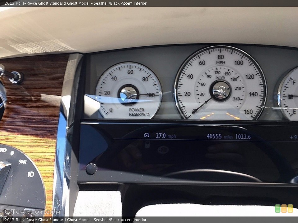 Seashell/Black Accent Interior Gauges for the 2013 Rolls-Royce Ghost  #122770895