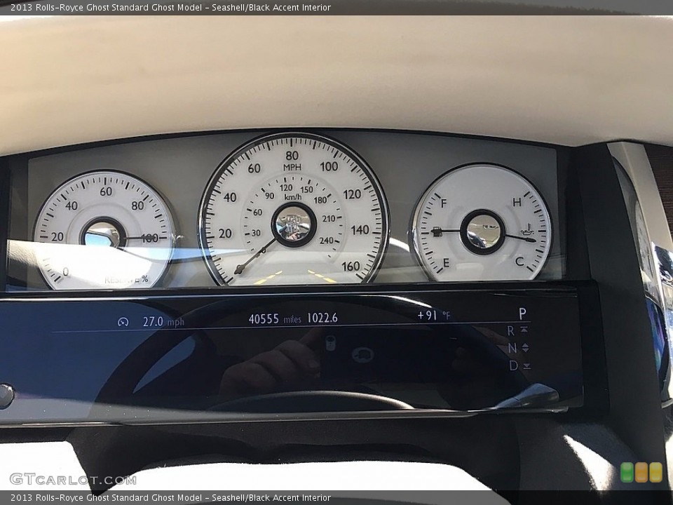 Seashell/Black Accent Interior Gauges for the 2013 Rolls-Royce Ghost  #122770910
