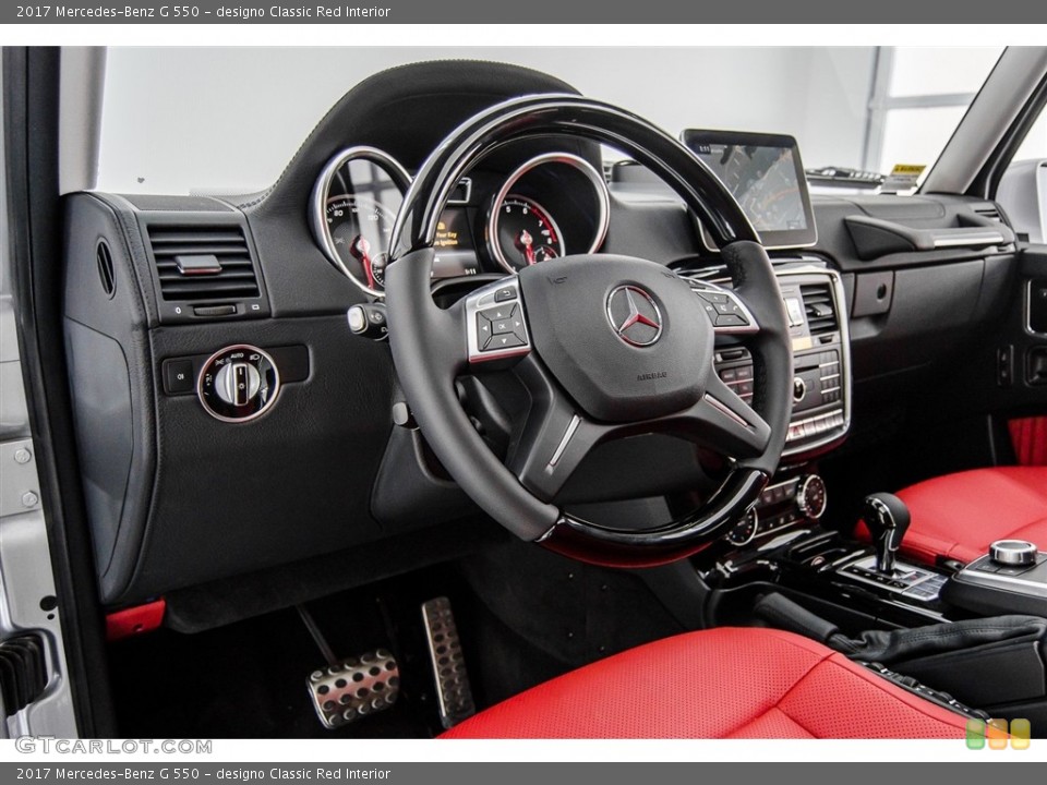 designo Classic Red Interior Dashboard for the 2017 Mercedes-Benz G 550 #122775479