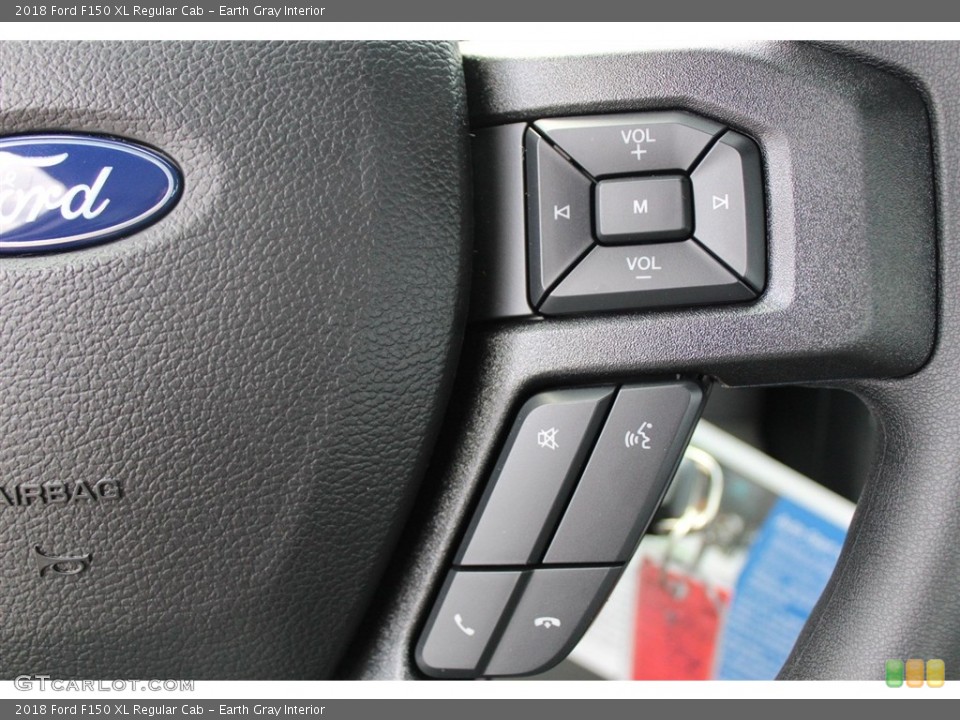 Earth Gray Interior Controls for the 2018 Ford F150 XL Regular Cab #122777252