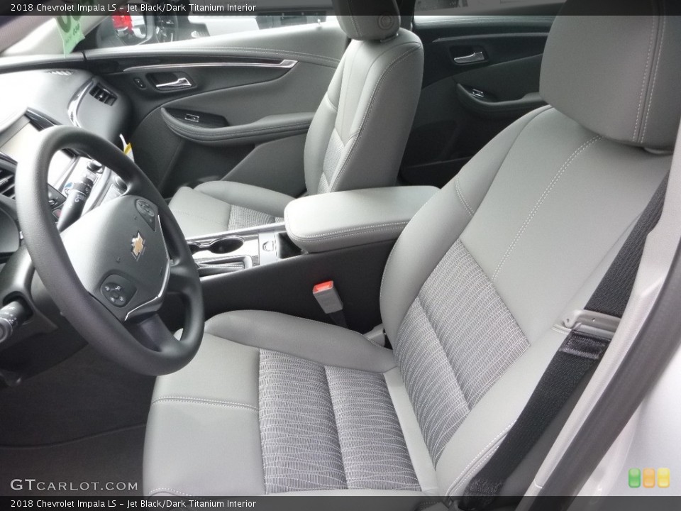 Jet Black/Dark Titanium Interior Front Seat for the 2018 Chevrolet Impala LS #122782258