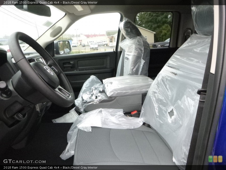 Black/Diesel Gray Interior Front Seat for the 2018 Ram 1500 Express Quad Cab 4x4 #122787863