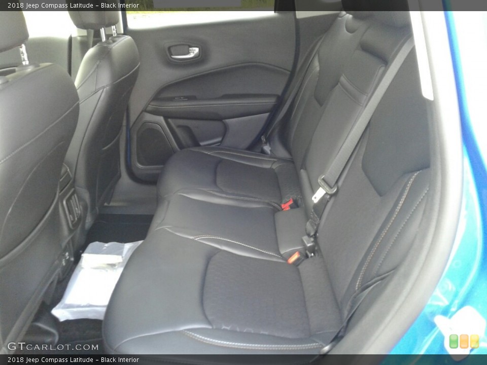 Black Interior Rear Seat for the 2018 Jeep Compass Latitude #122790575