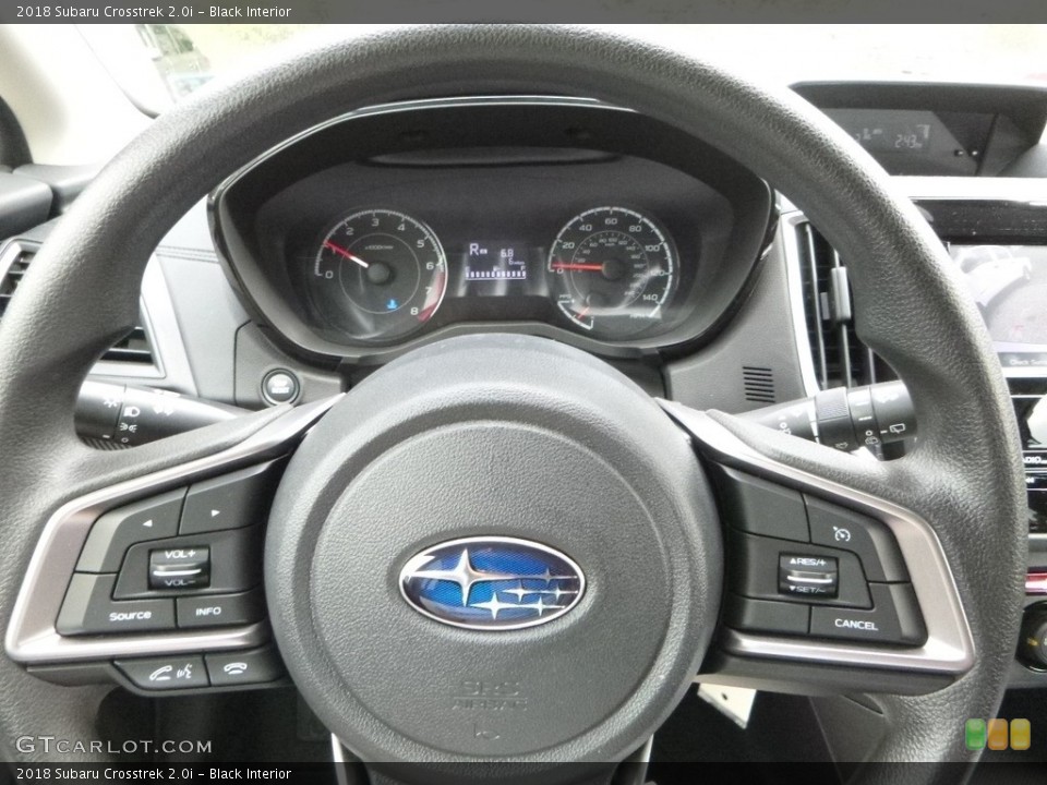 Black Interior Steering Wheel for the 2018 Subaru Crosstrek 2.0i #122810317