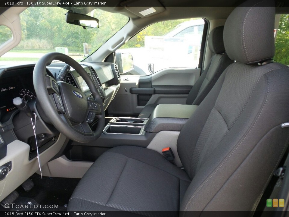 Earth Gray Interior Photo for the 2018 Ford F150 STX SuperCrew 4x4 #122811482